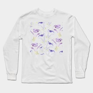 herbarium of bell flowers Long Sleeve T-Shirt